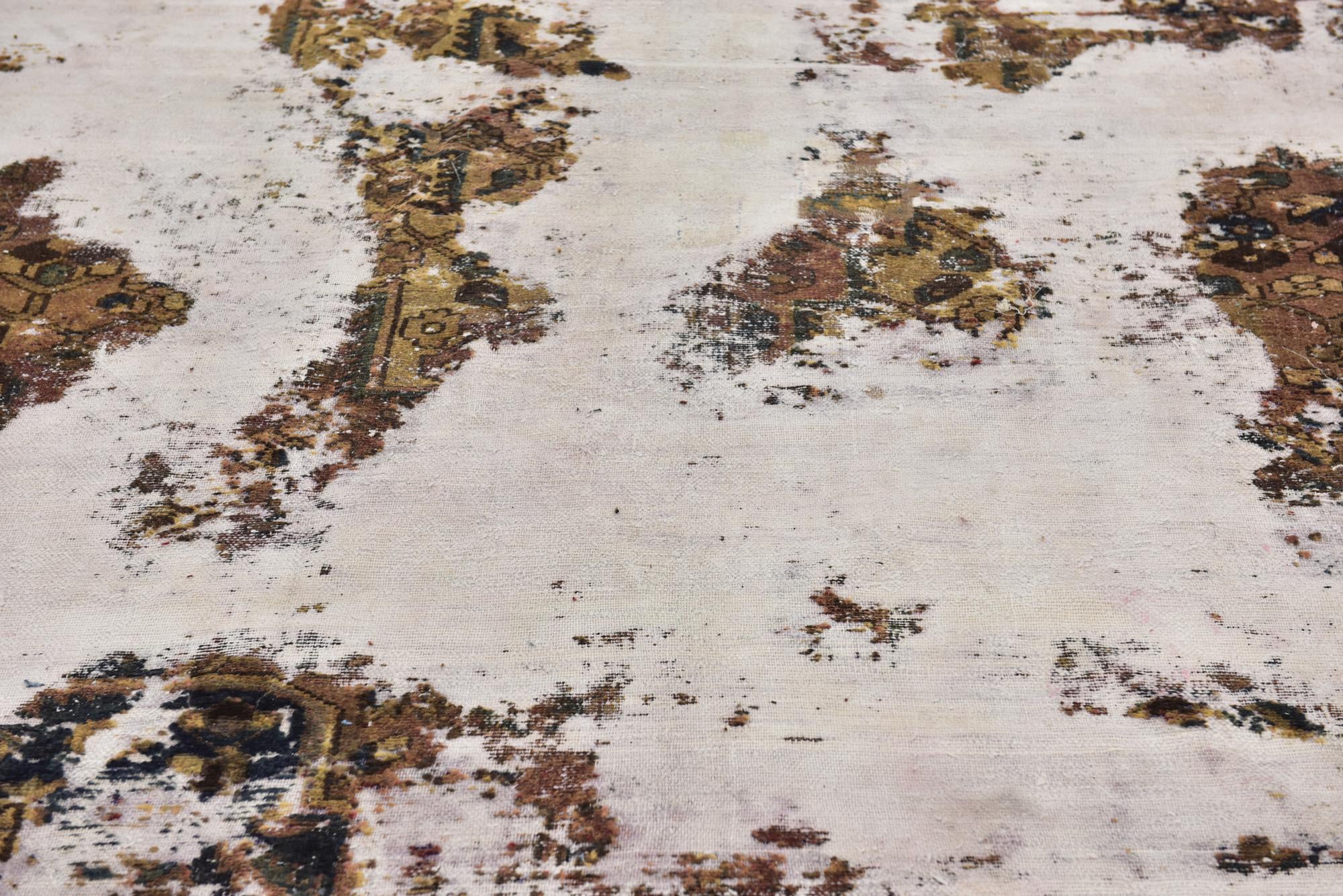 8' 5 x 10' 8 Hand Knotted Ultra Vintage Persian Wool Rug