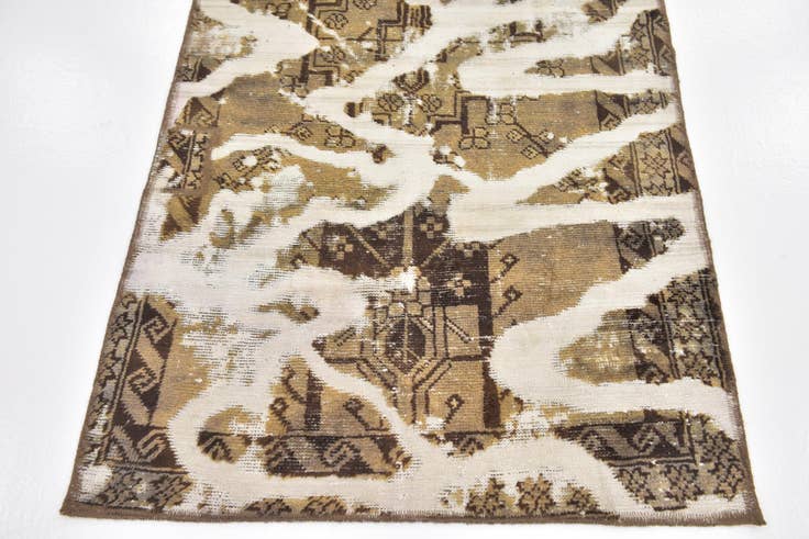 Detail image of 3' 2 x 6' Hand Knotted Ultra Vintage Persian Wool Rug