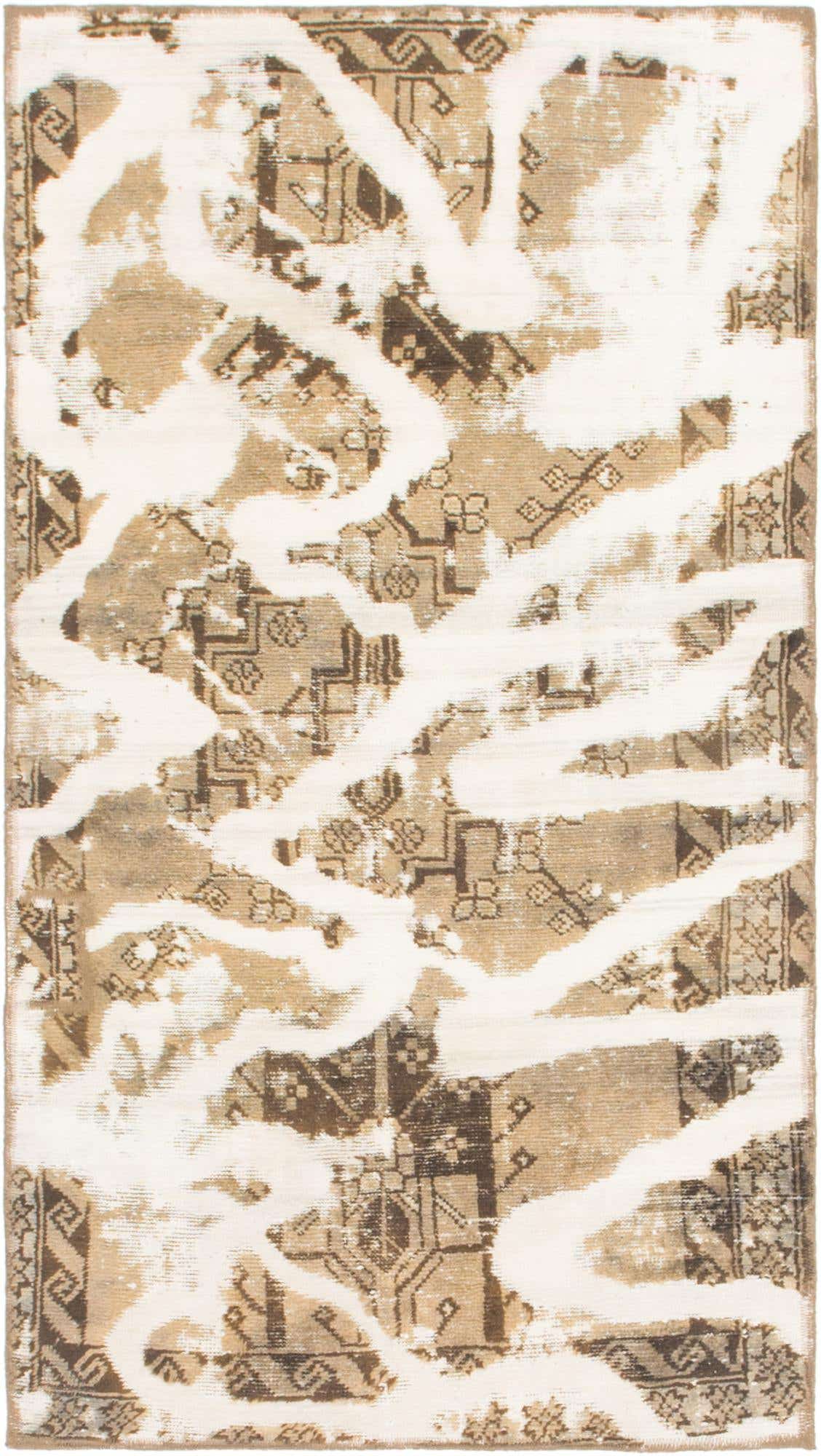 3' 2 x 6' Hand Knotted Ultra Vintage Persian Wool Rug