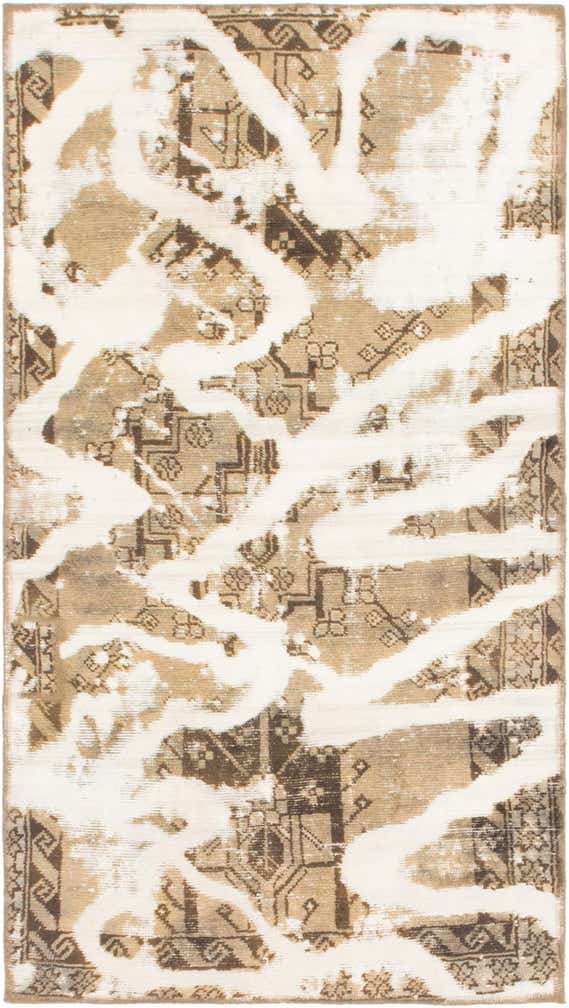 3' 2 x 6' Hand Knotted Ultra Vintage Persian Wool Rug