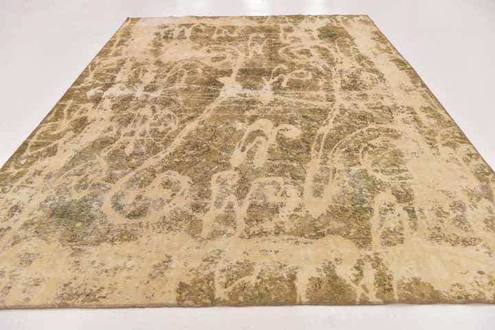 8' 8 x 12' Hand Knotted Ultra Vintage Persian Wool Rug