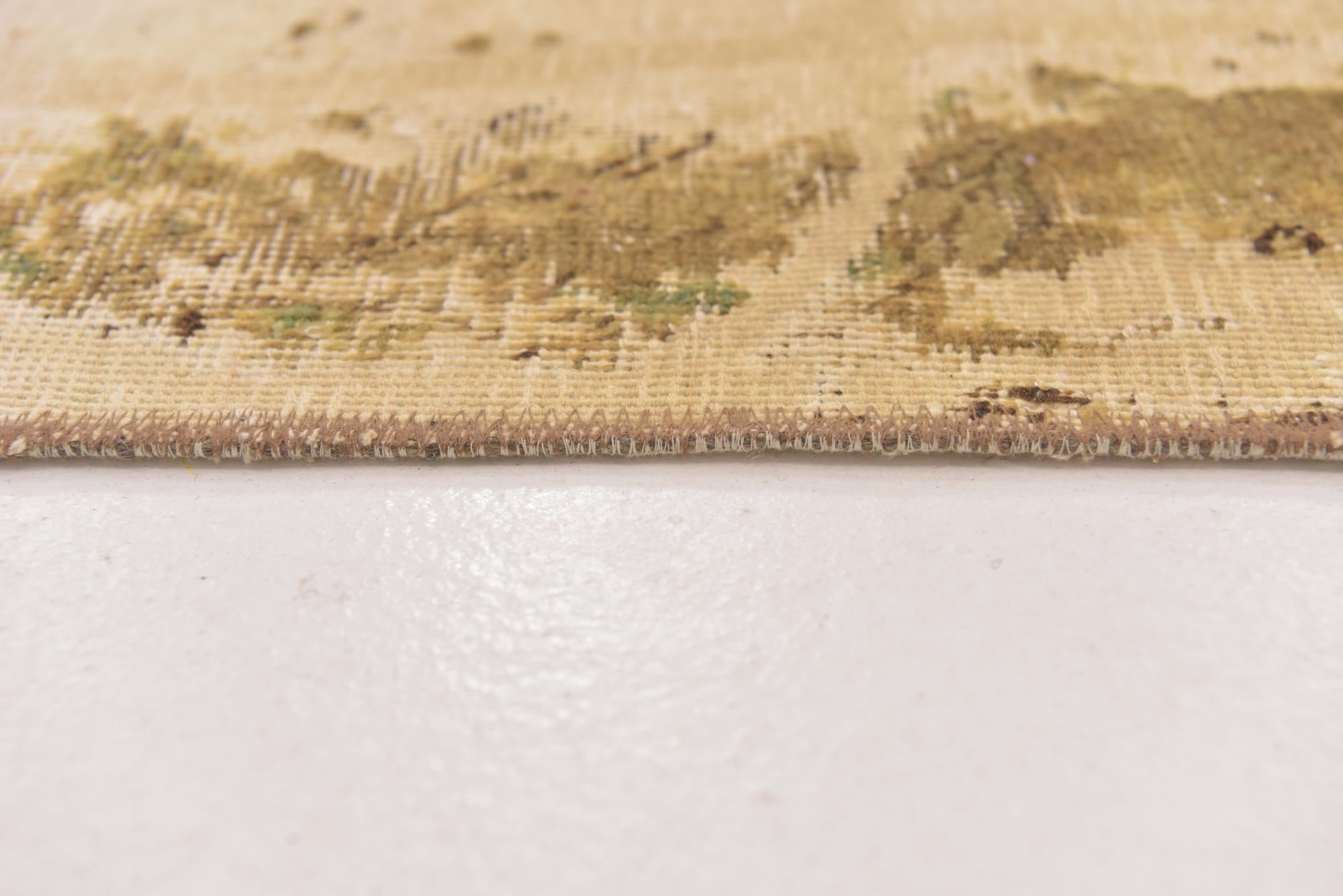 8' 8 x 12' Hand Knotted Ultra Vintage Persian Wool Rug