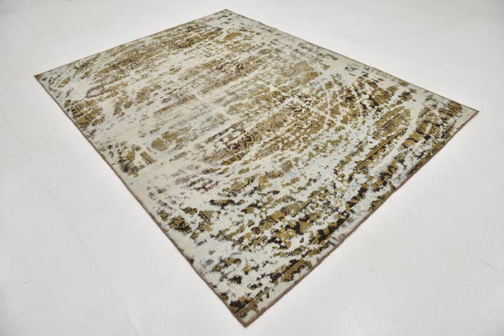 Vue détaillée : 200cm x 265cm Noué main Ultra Vintage Tapis Persan Laine