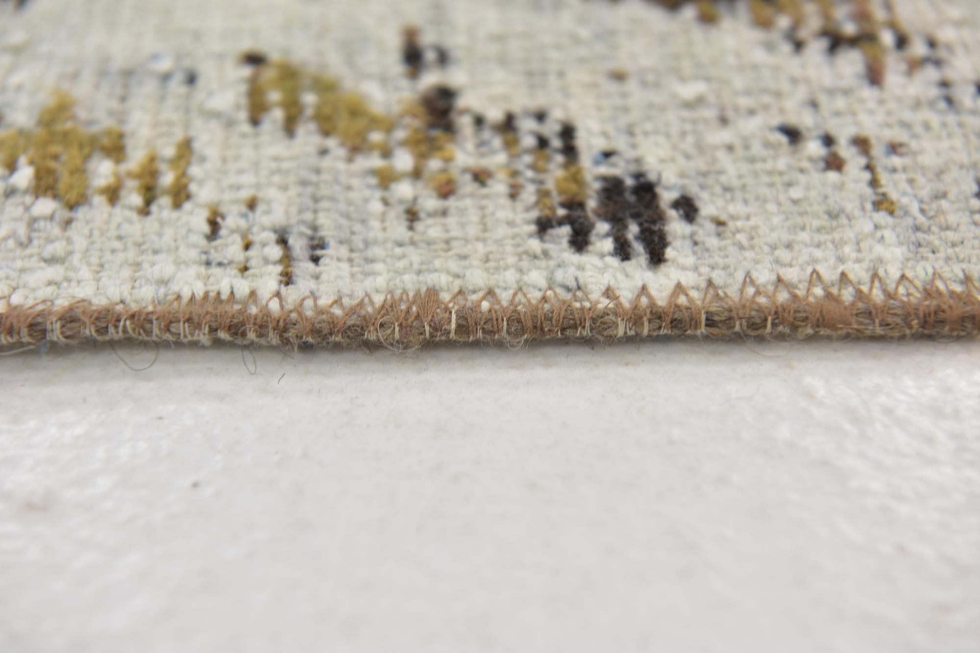 6' 7 x 8' 9 Hand Knotted Ultra Vintage Persian Wool Rug