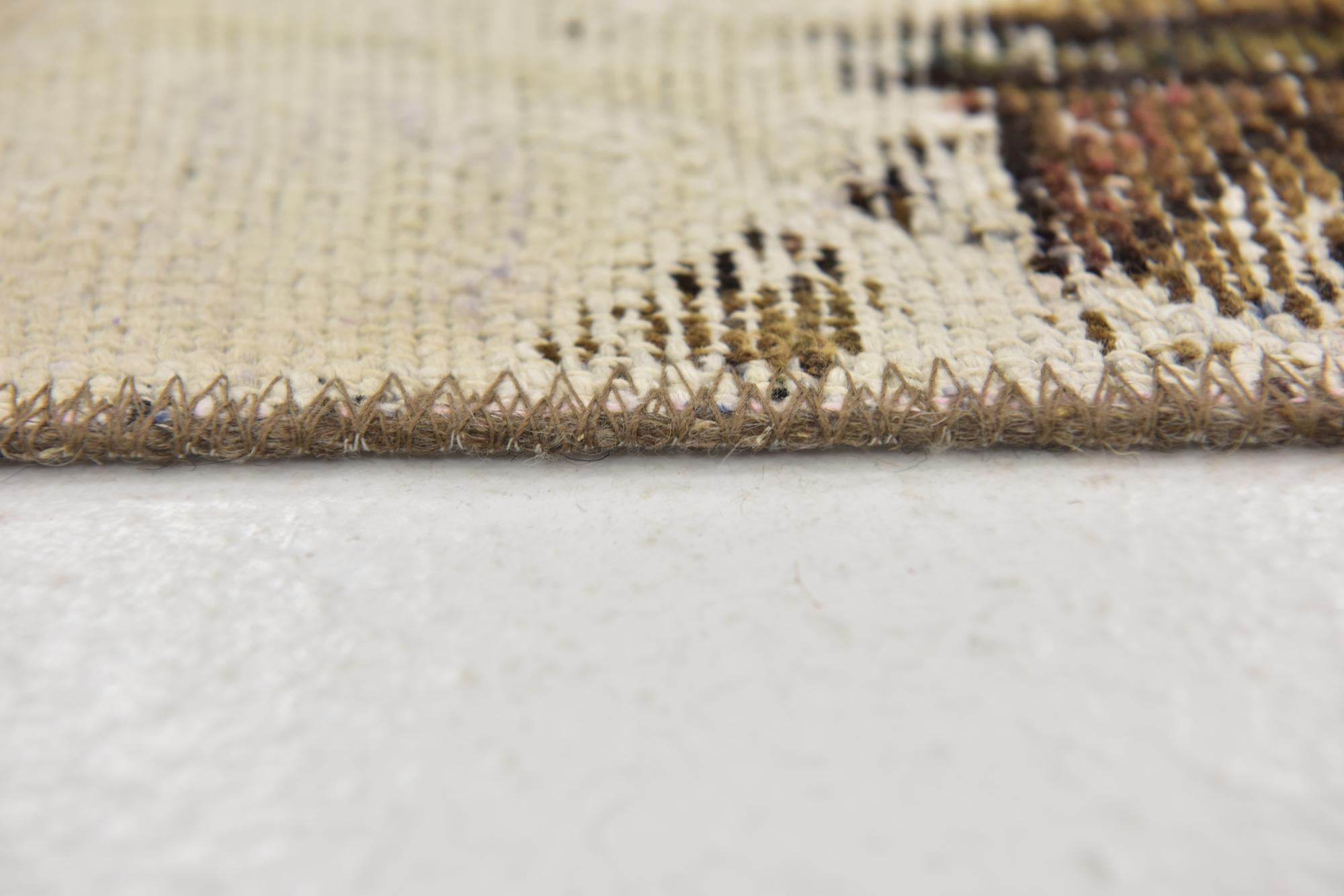 5' 6 x 9' Hand Knotted Ultra Vintage Persian Wool Rug