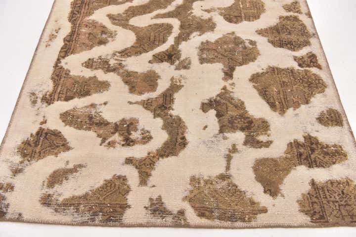 4' x 5' 3 Hand Knotted Ultra Vintage Persian Wool Rug