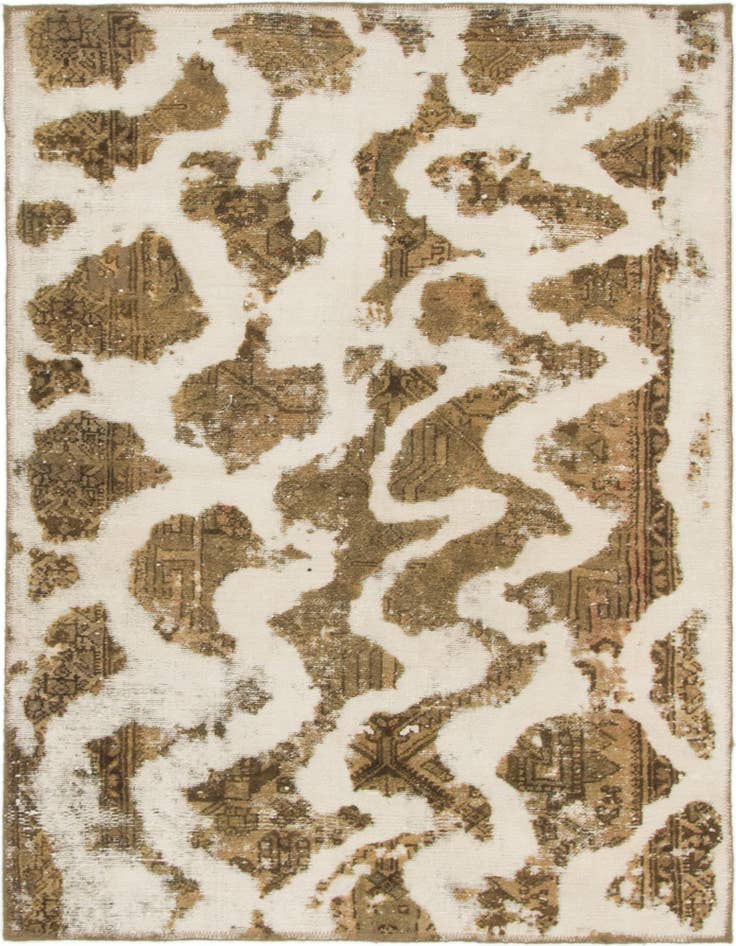 Detail image of 4' x 5' 3 Hand Knotted Ultra Vintage Persian Wool Rug