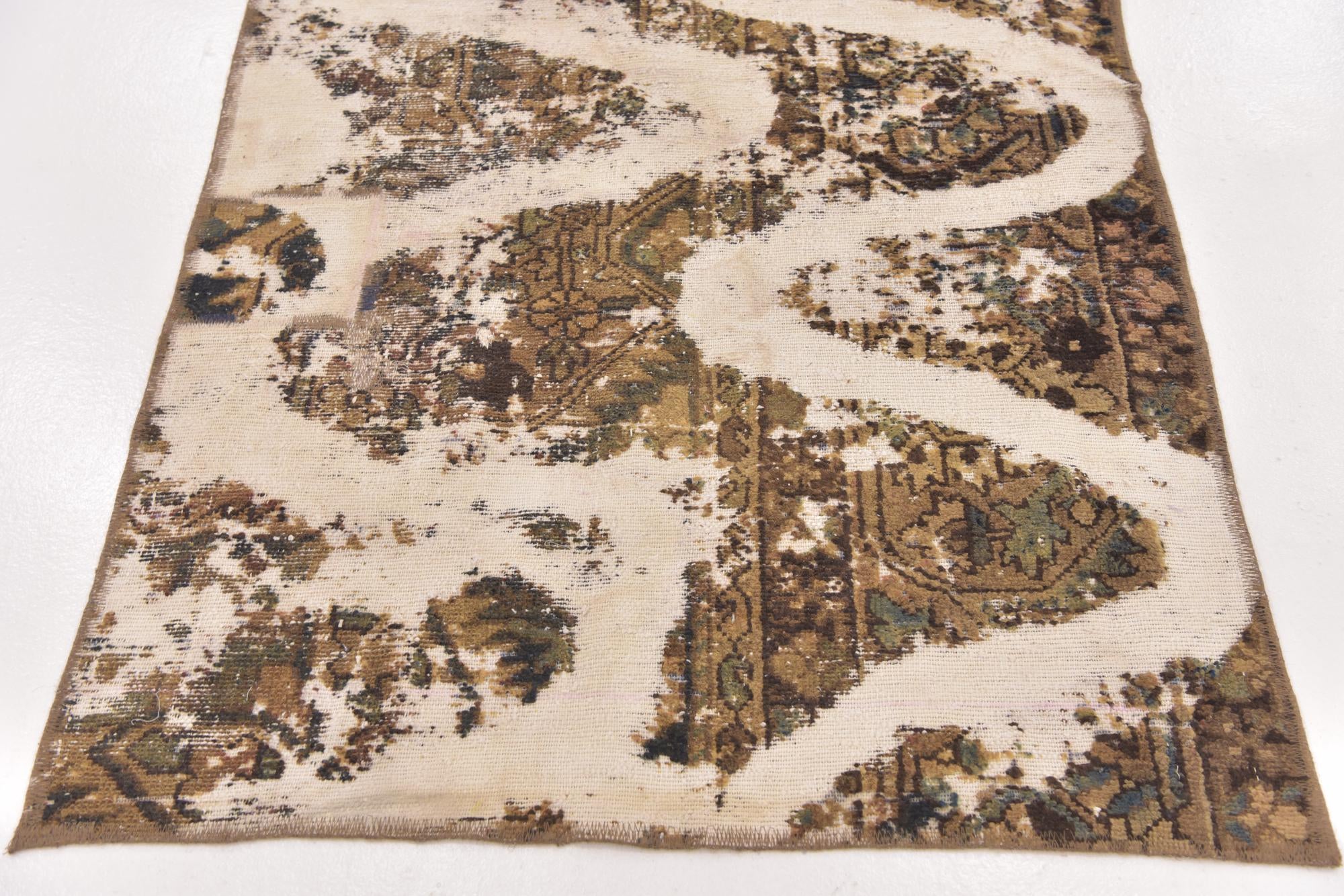 3' 4 x 6' Hand Knotted Ultra Vintage Persian Wool Rug