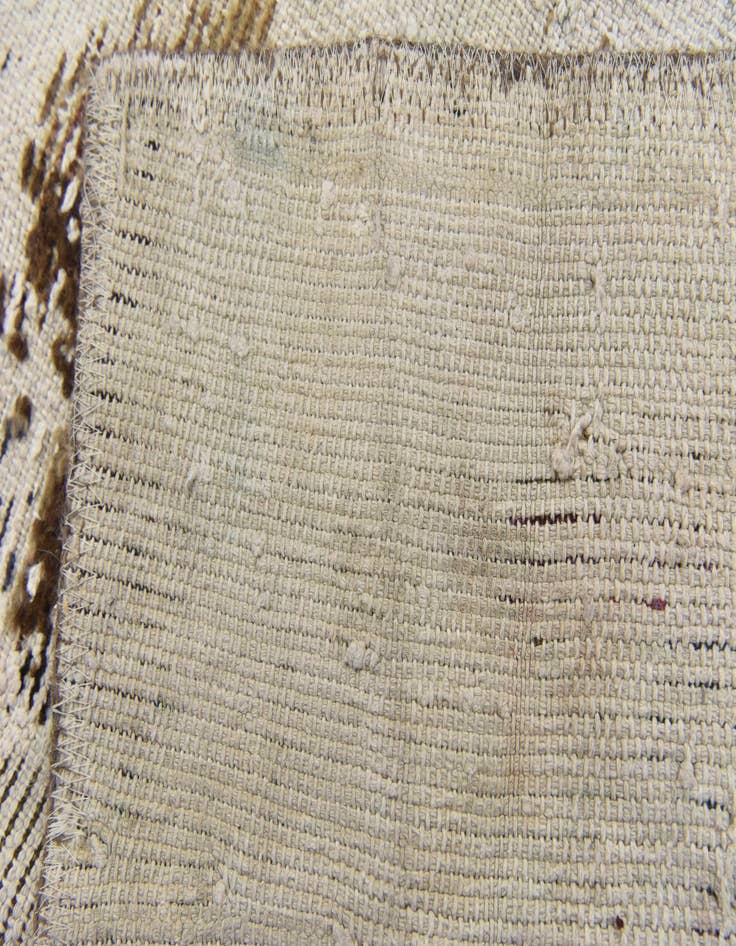 Detail image of 3' 9 x 5' 8  Hand Knotted Ultra Vintage Persian Wool Rug