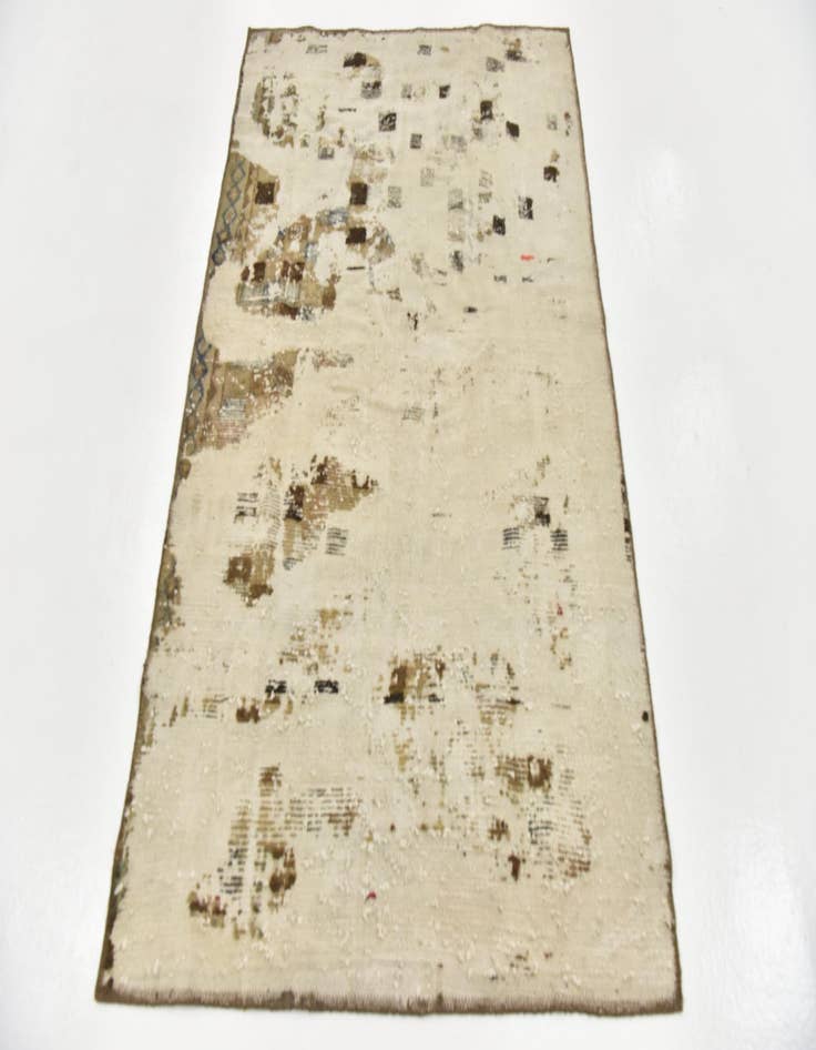 Detail image of 3' 9 x 5' 8  Hand Knotted Ultra Vintage Persian Wool Rug