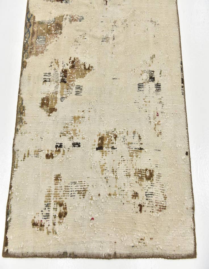 Detail image of 3' 9 x 5' 8  Hand Knotted Ultra Vintage Persian Wool Rug