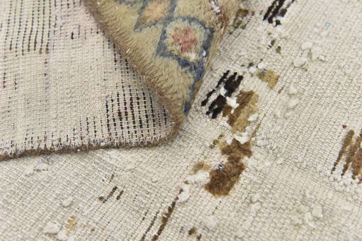 3' 9 x 5' 8 Hand Knotted Ultra Vintage Persian Wool Rug