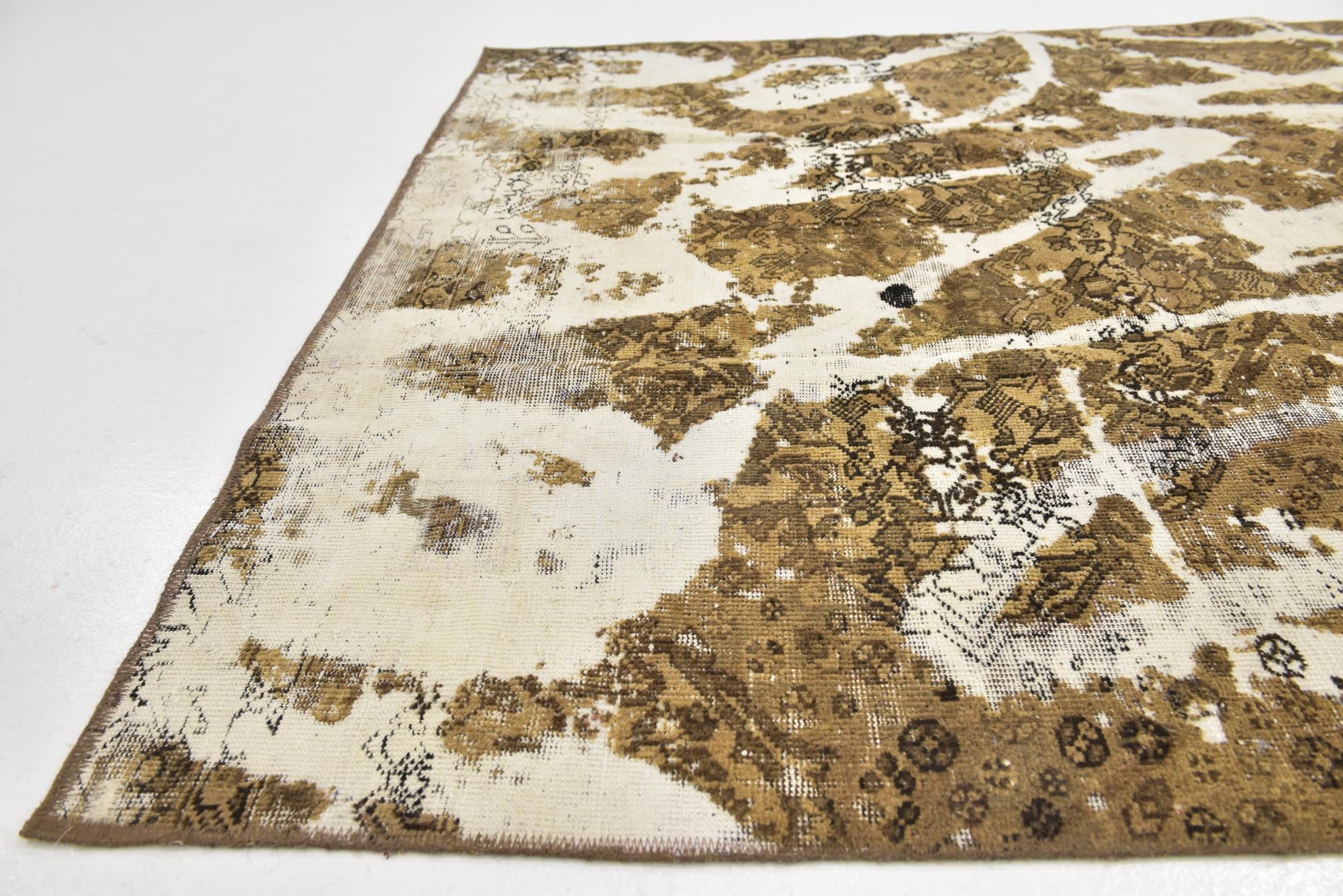 5' 4 x 8' 10 Hand Knotted Ultra Vintage Persian Wool Rug
