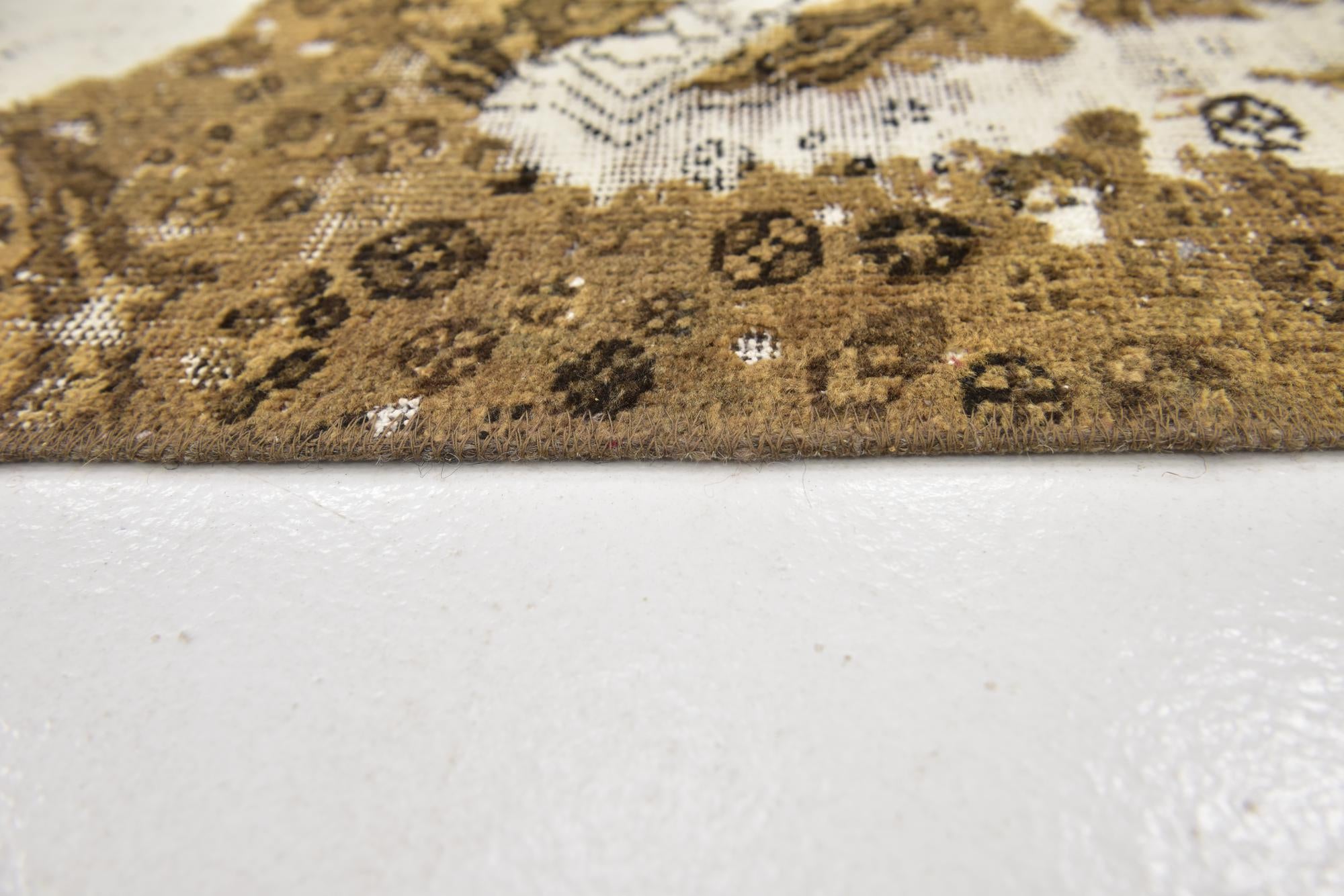5' 4 x 8' 10 Hand Knotted Ultra Vintage Persian Wool Rug