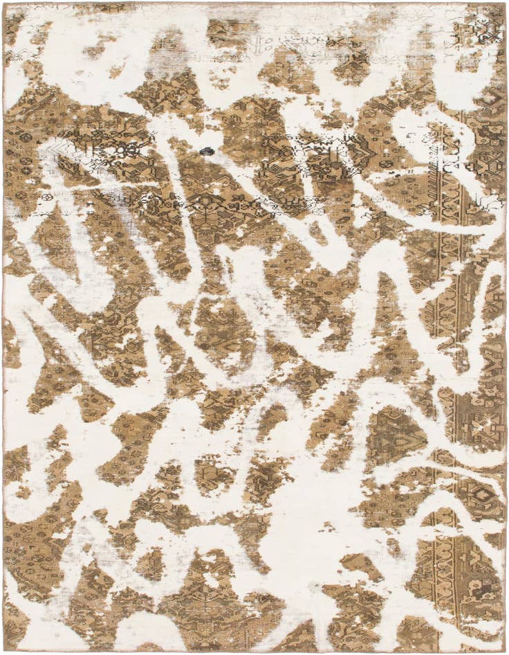 Detail image of 5' 4 x 8' 10 Hand Knotted Ultra Vintage Persian Wool Rug