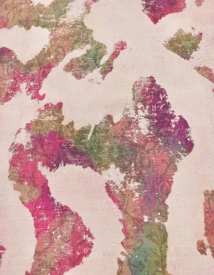 Detail image of 9' 5 x 12' 6  Hand Knotted Ultra Vintage Persian Wool Rug