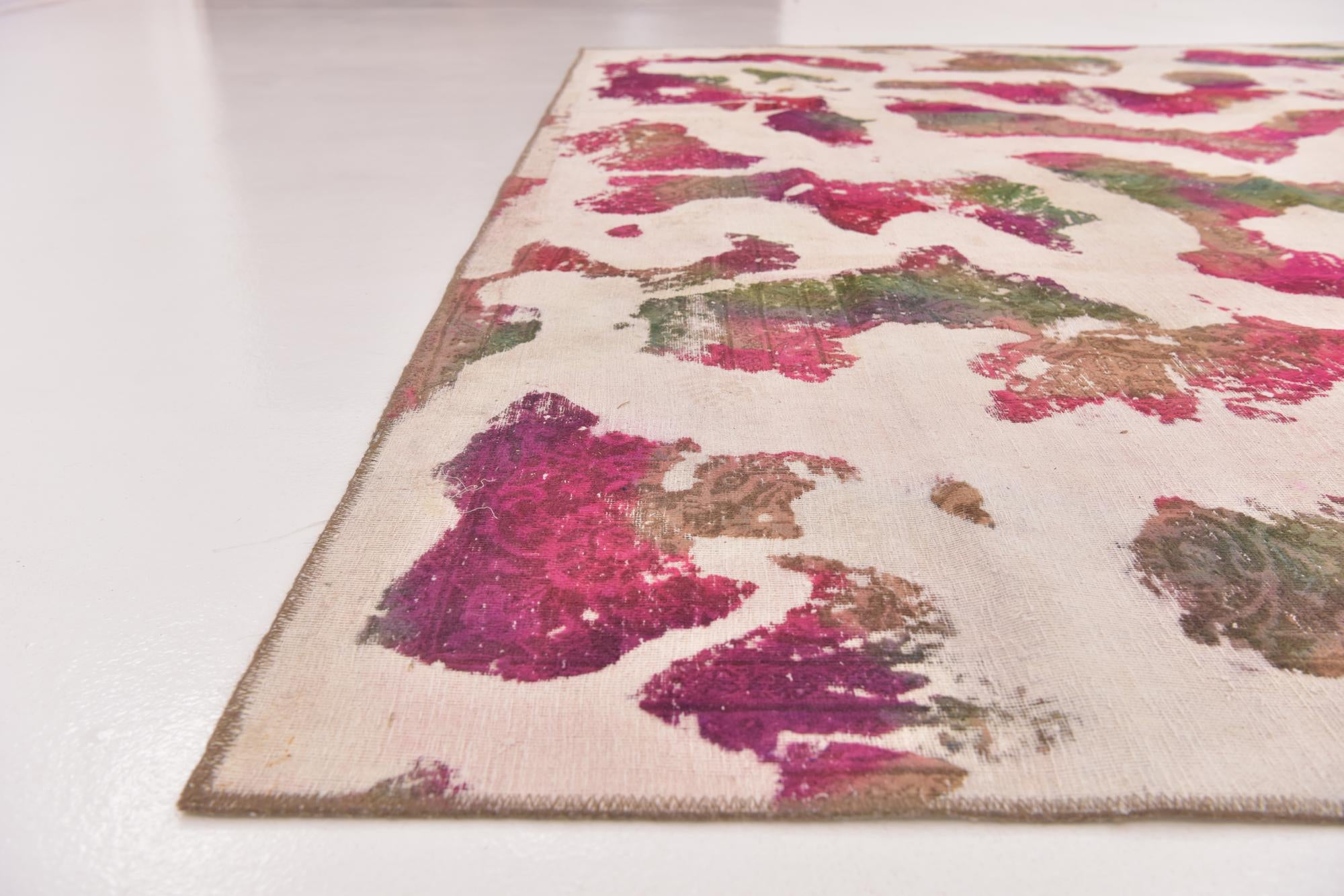 9' 5 x 12' 6 Hand Knotted Ultra Vintage Persian Wool Rug