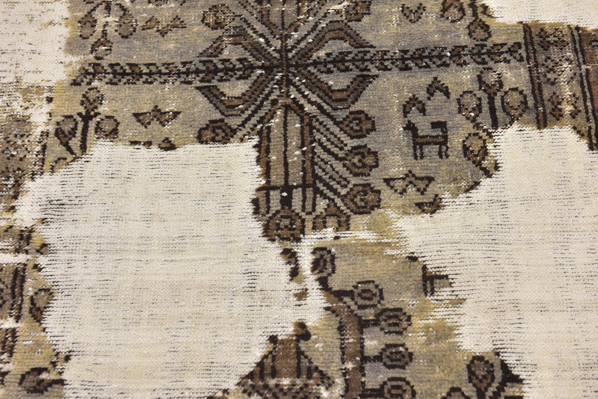 3' 10 x 6' 2 Hand Knotted Ultra Vintage Persian Wool Rug