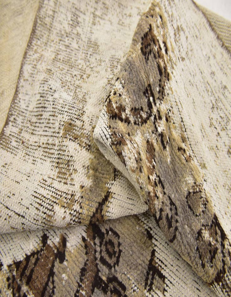 Detail image of 3' 10 x 6' 2  Hand Knotted Ultra Vintage Persian Wool Rug