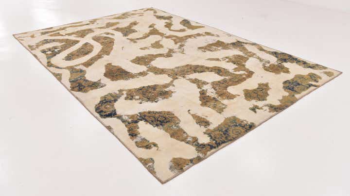 7' 6 x 11' Hand Knotted Ultra Vintage Persian Wool Rug