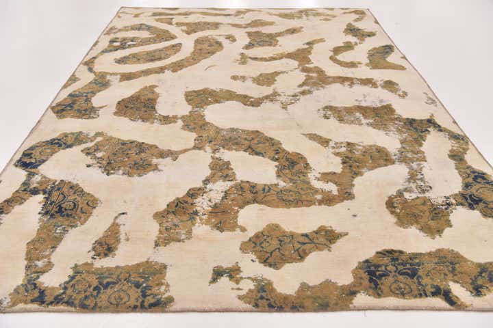 7' 6 x 11' Hand Knotted Ultra Vintage Persian Wool Rug