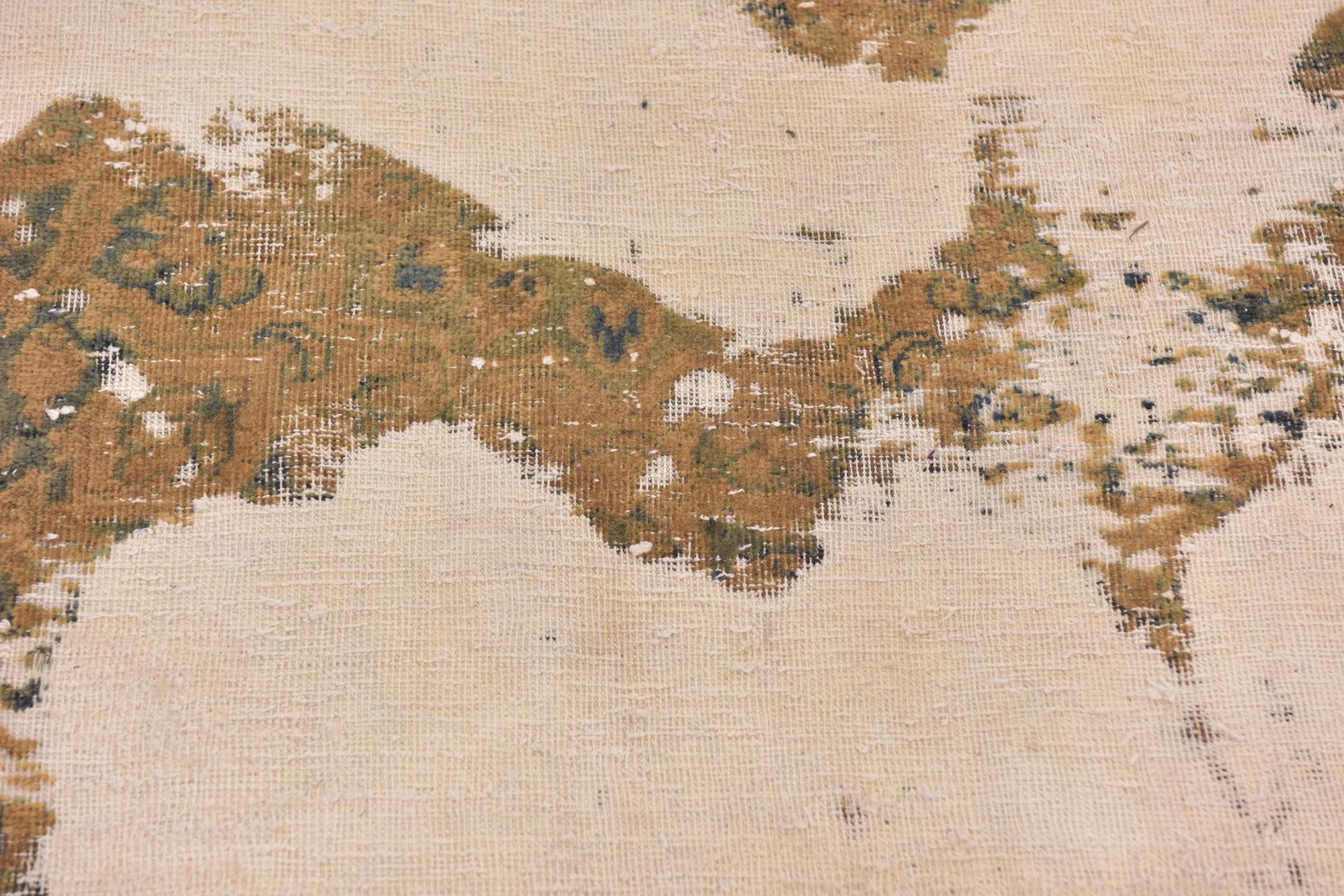 7' 6 x 11' Hand Knotted Ultra Vintage Persian Wool Rug