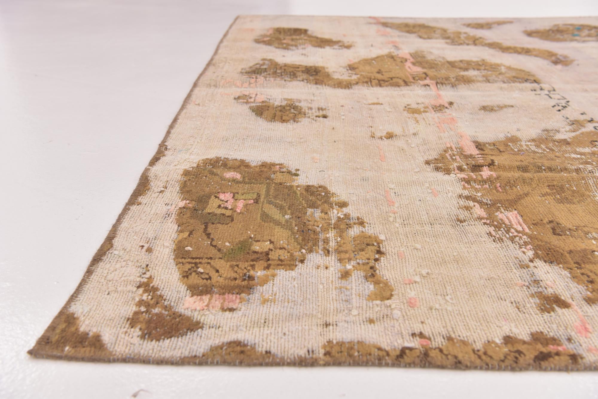 6' x 7' 8 Hand Knotted Ultra Vintage Persian Wool Rug