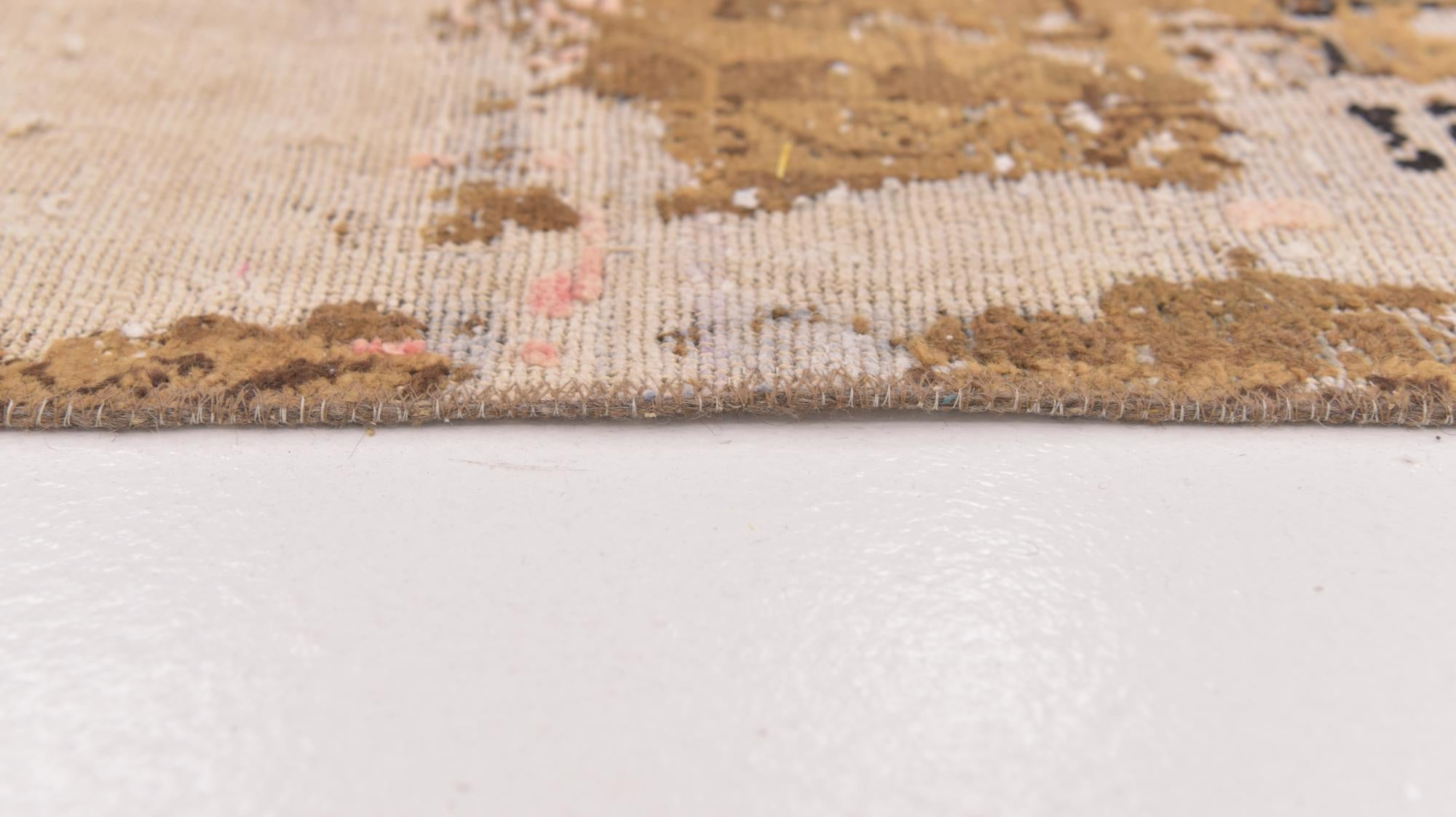 6' x 7' 8 Hand Knotted Ultra Vintage Persian Wool Rug