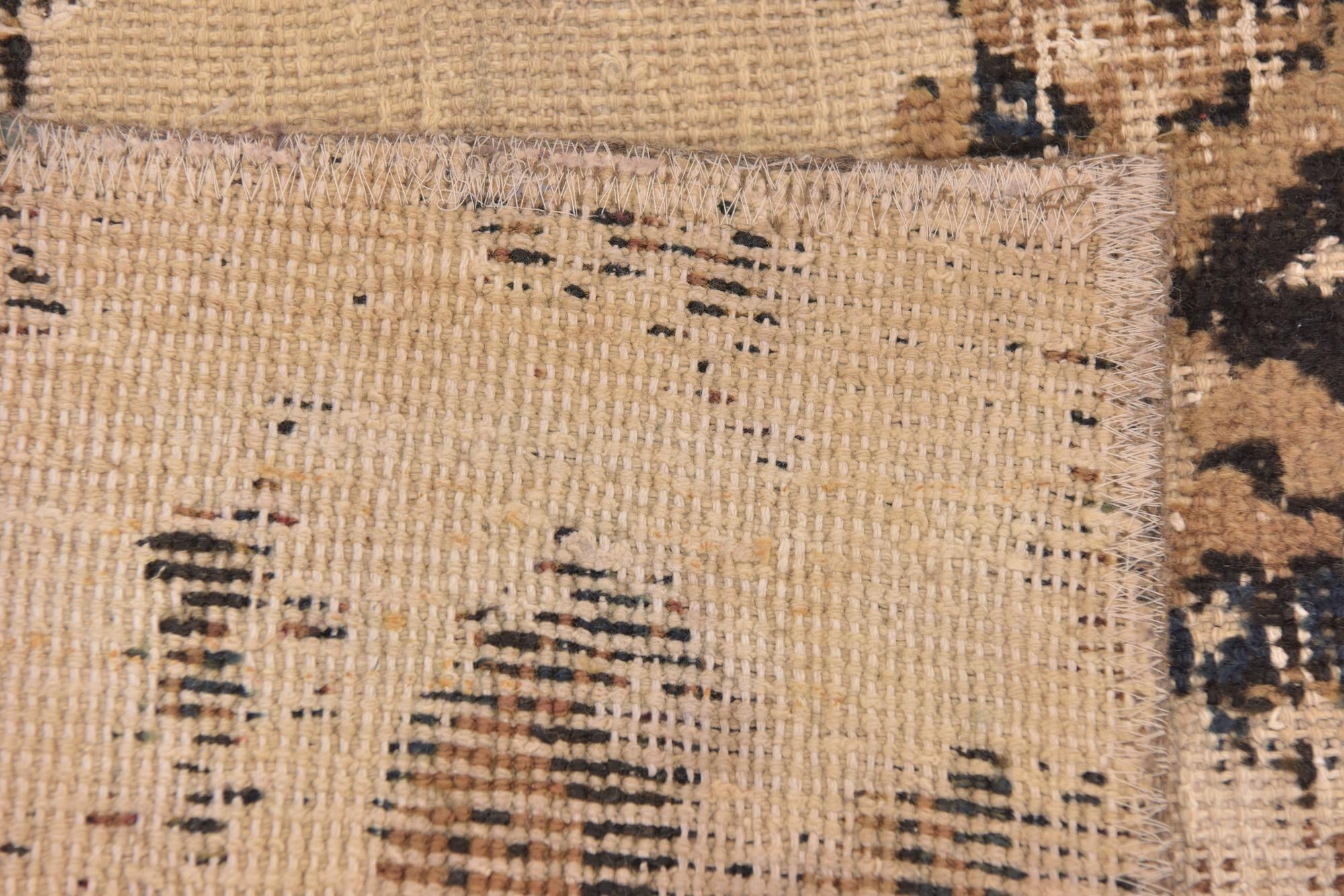 6' 3 x 9' 8 Hand Knotted Ultra Vintage Persian Wool Rug