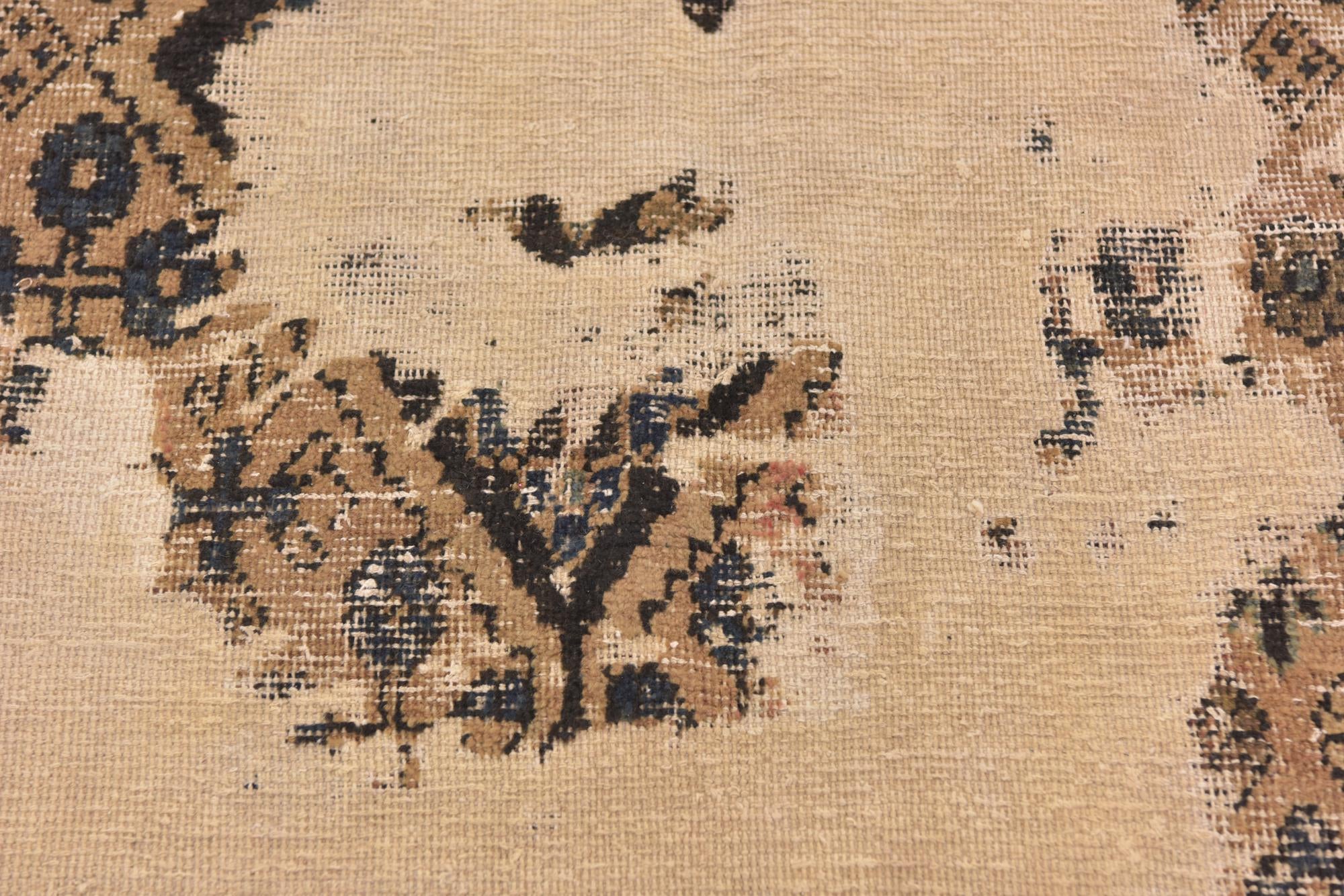 6' 3 x 9' 8 Hand Knotted Ultra Vintage Persian Wool Rug