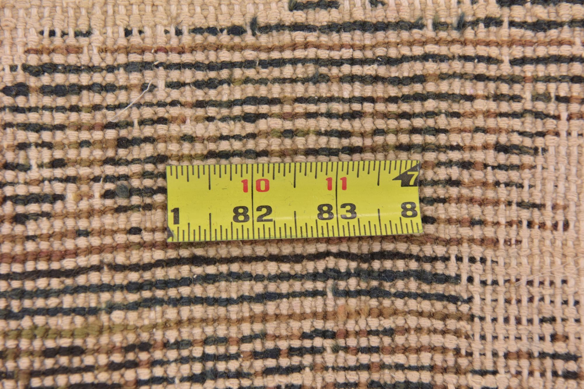 6' 3 x 9' 8 Hand Knotted Ultra Vintage Persian Wool Rug