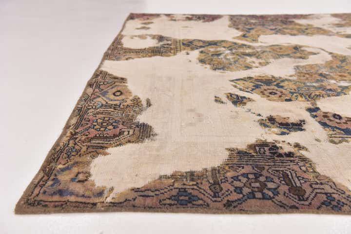6' 2 x 9' 5 Hand Knotted Ultra Vintage Persian Wool Rug
