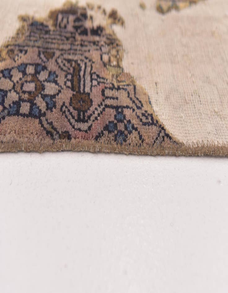 Detail image of 6' 2 x 9' 5  Hand Knotted Ultra Vintage Persian Wool Rug
