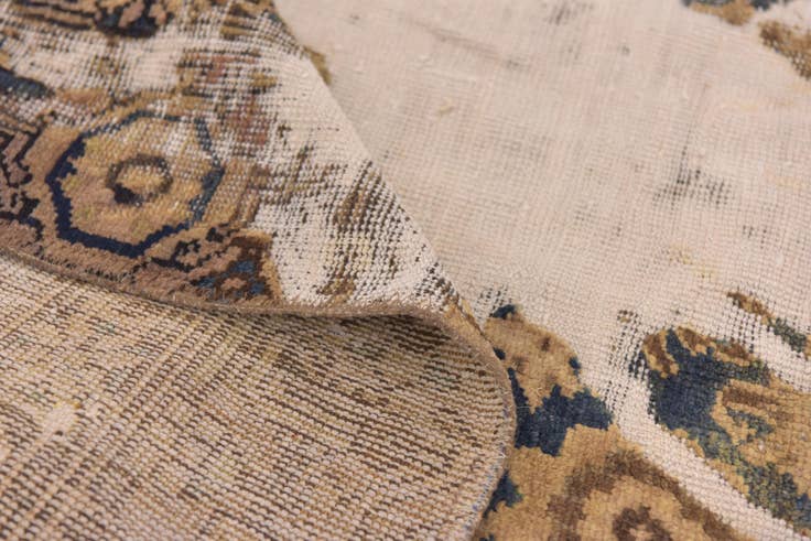 Detail image of 6' 2 x 9' 5 Hand Knotted Ultra Vintage Persian Wool Rug