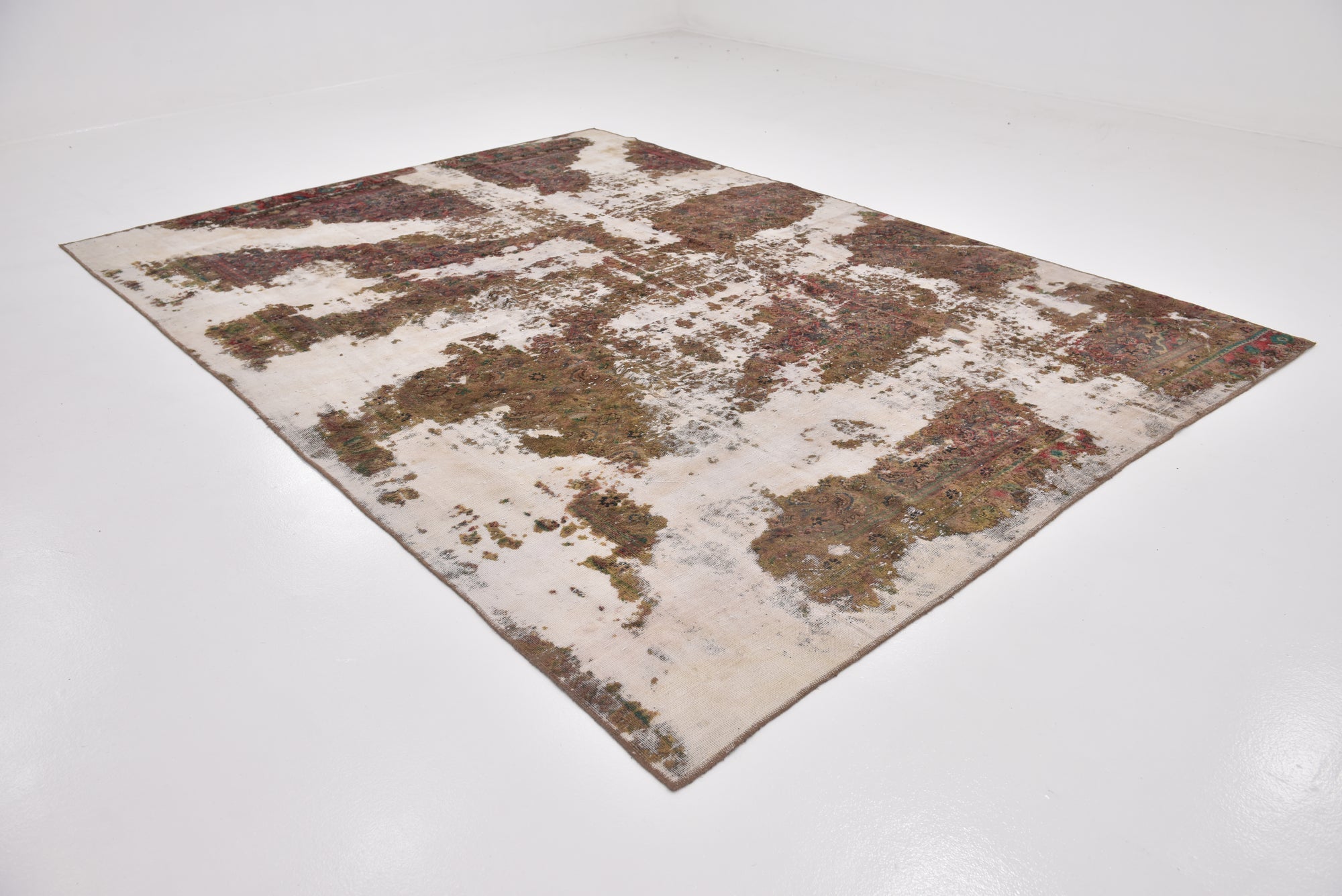 8' 9 x 12' Hand Knotted Ultra Vintage Persian Wool Rug