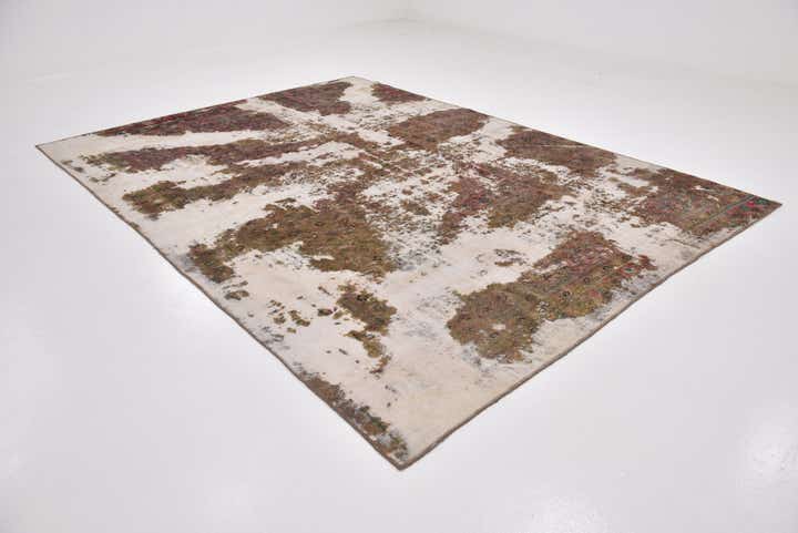 8' 9 x 12' Hand Knotted Ultra Vintage Persian Wool Rug