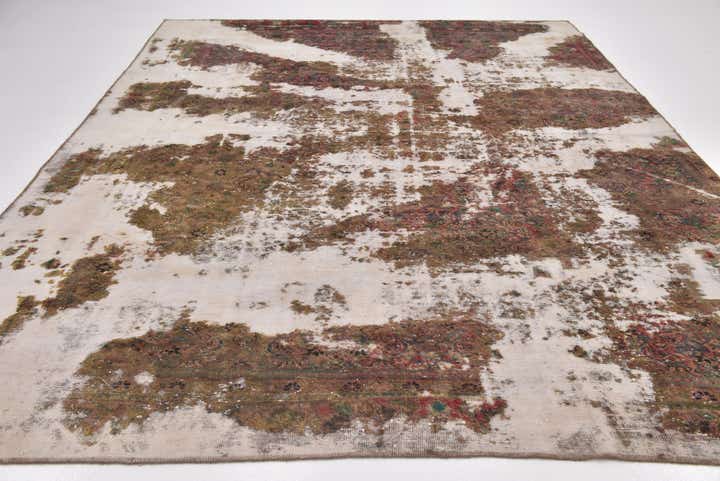 8' 9 x 12' Hand Knotted Ultra Vintage Persian Wool Rug