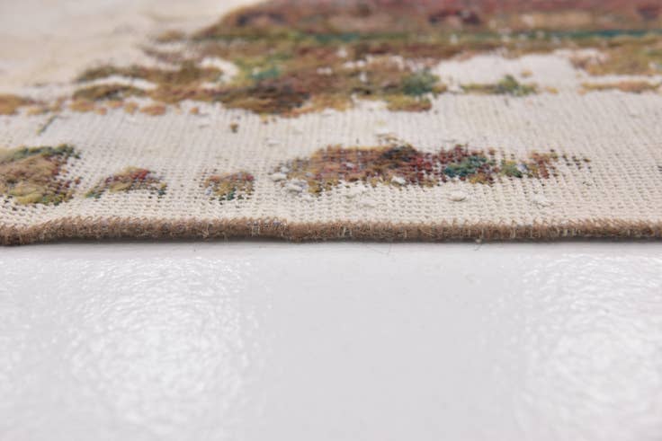 Detail image of 8' 9 x 12' Hand Knotted Ultra Vintage Persian Wool Rug