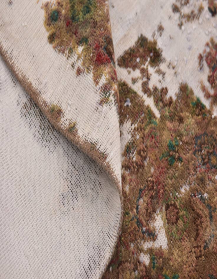 Detail image of 8' 9 x 12'  Hand Knotted Ultra Vintage Persian Wool Rug