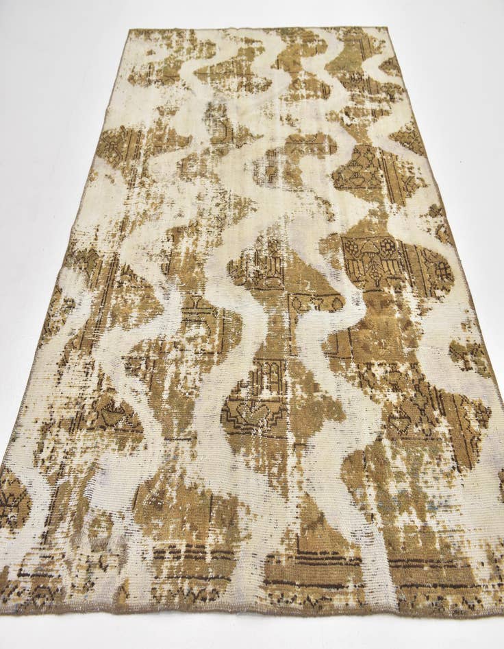 Detail image of 5' 10 x 8'  Hand Knotted Ultra Vintage Persian Wool Rug