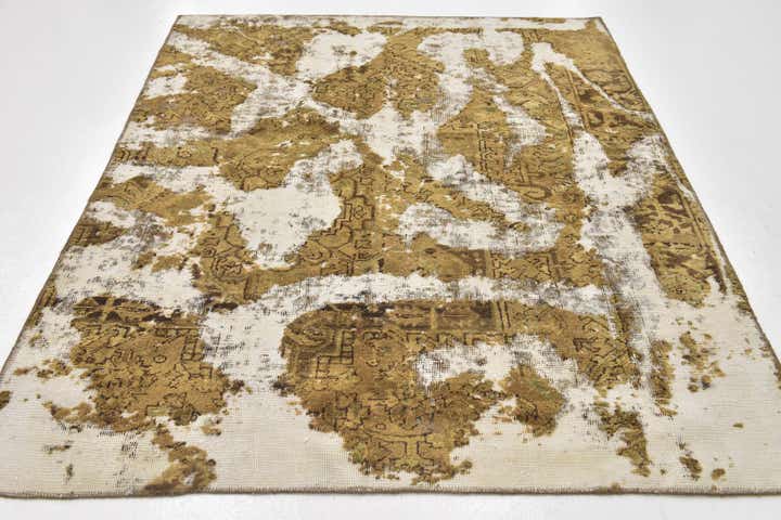 5' 2 x 6' 7 Hand Knotted Ultra Vintage Persian Wool Rug