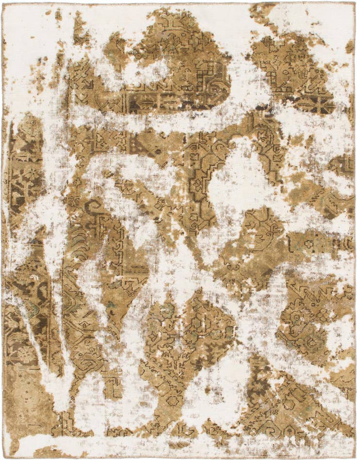 Detail image of 5' 2 x 6' 7 Hand Knotted Ultra Vintage Persian Wool Rug