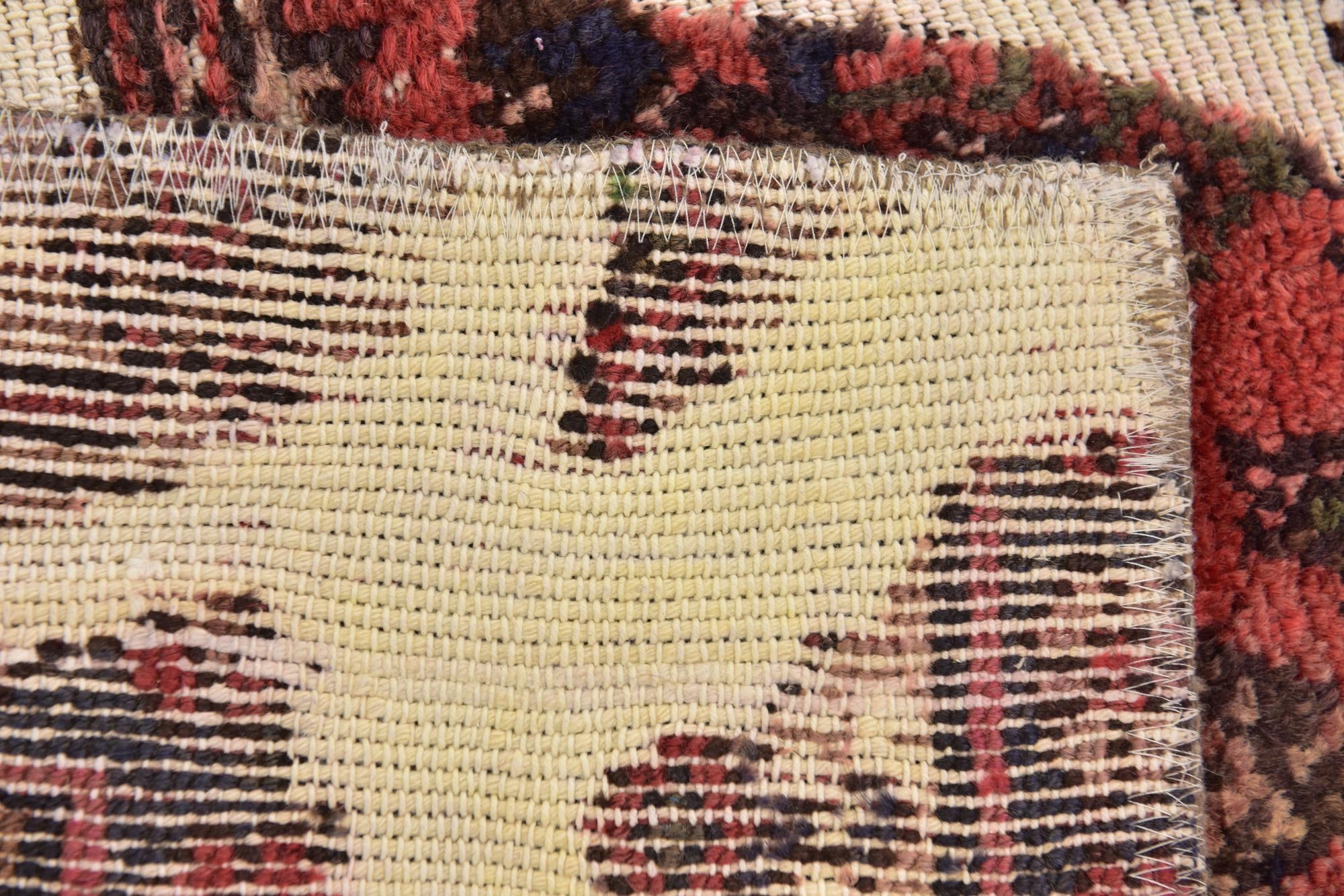 6' 2 x 8' 8 Hand Knotted Ultra Vintage Persian Wool Rug