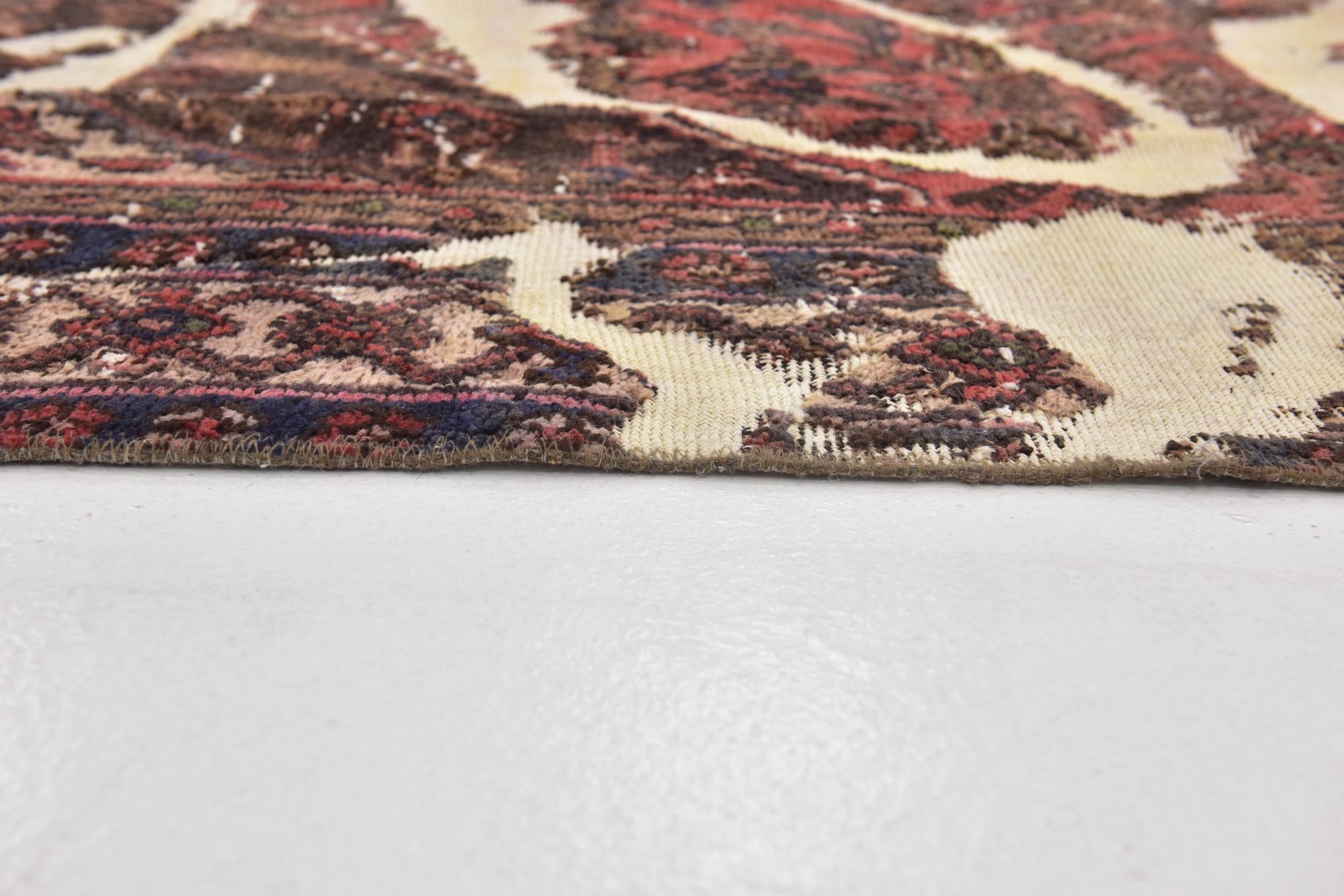 6' 2 x 8' 8 Hand Knotted Ultra Vintage Persian Wool Rug