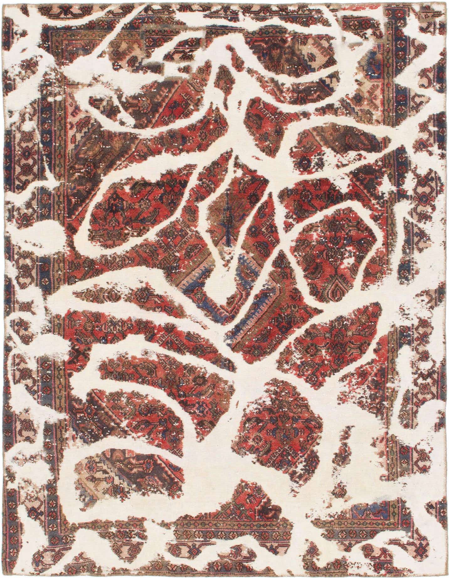 Primary image 6' 2 x 8' 8  Hand Knotted Ultra Vintage Persian Wool Rug