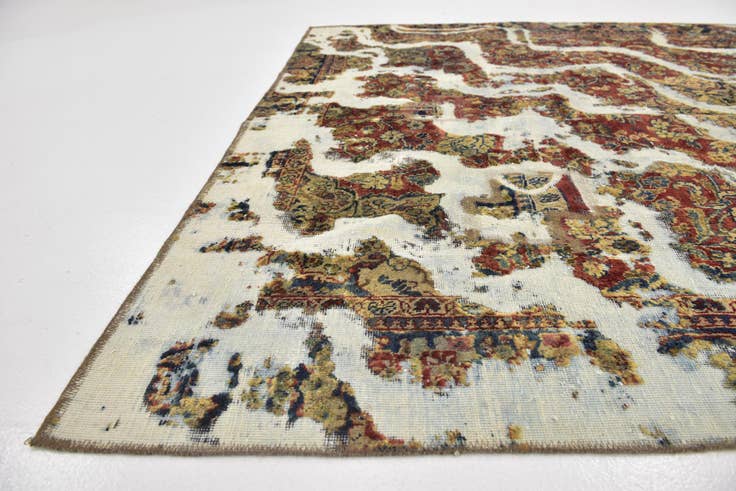 Detail image of 6' x 9' Hand Knotted Ultra Vintage Persian Wool Rug