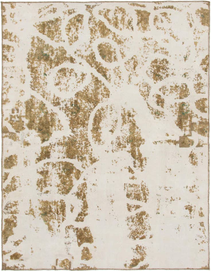 Detail image of 5' 9 x 8' 4 Hand Knotted Ultra Vintage Persian Wool Rug