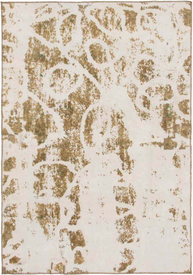 Detailansicht von 175cm x 255cm Handgeknüpft Ultra Vintage Persisch Wolle Teppich