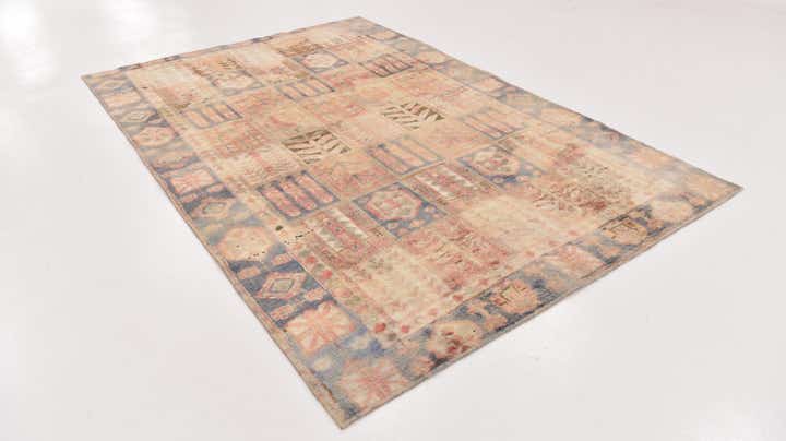 6' x 9' Hand Knotted Ultra Vintage Persian Wool Rug