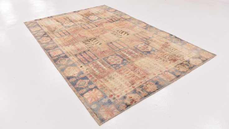 Detail image of 6' x 9' Hand Knotted Ultra Vintage Persian Wool Rug